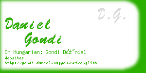 daniel gondi business card